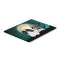 Skilledpower Halloween Scary Pekingnese Black & White Mouse Pad; Hot Pad or Trivet SK223692